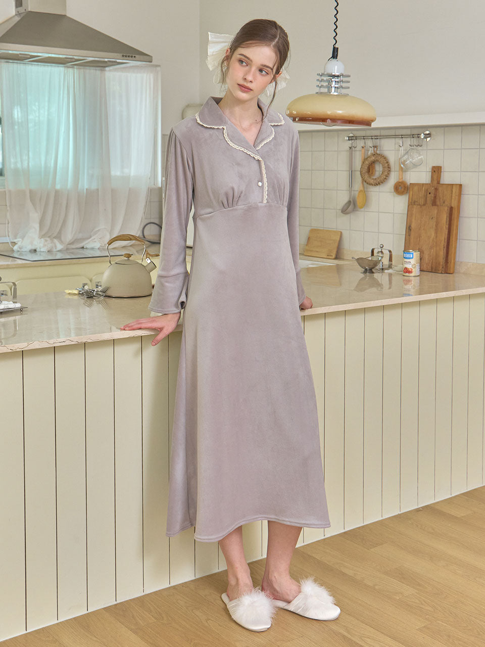 LUNALUZ WOMEN_Ronique Mink Spandex dress pajama LUNALUZ  DKshop