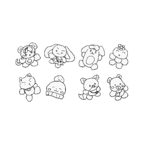 [PRE-ORDER] ATEEZ - [POP-UP '8ROOM'] IRON-ON CUSTOM STICKER (M-CHARACTER) ATEEZ  DKshop