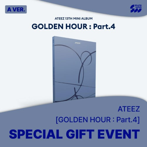[SOUNDWAVE POB] ATEEZ - 13th Mini Album GOLDEN HOUR : Part.4 (PHOTOBOOK) BLACKPINK  DKshop