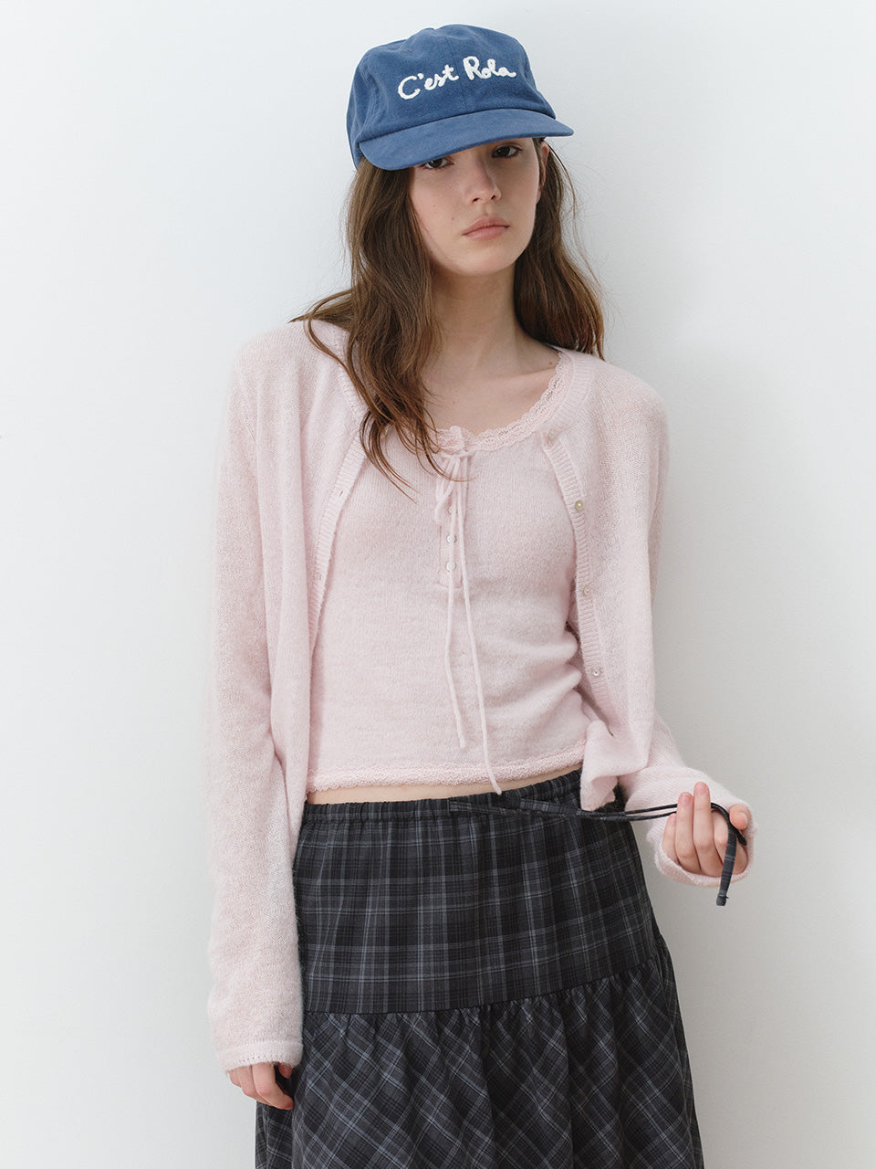 rolarola SCALLOP CARDIGAN SET MINT (Jang Wonyoung WEAR) rolarola  DKshop