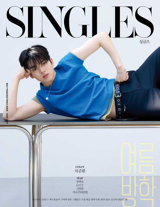 SINGLES KOREA MAGAZINE 2026.07 (COVER : CHA JUNHWAN) + AND2BLE ZHANG HAO Booklet CHA JUNHWAN  DKshop