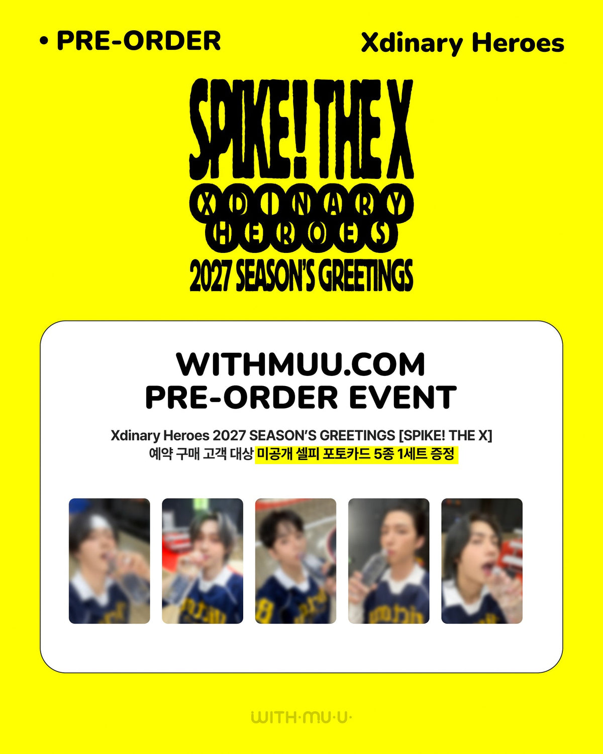 [PRE-ORDER] [POB Selectable] Xdinary Heroes - 2027 SEASON'S GREETINGS [SPIKE! THE X] Xdinary Heroes  DKshop