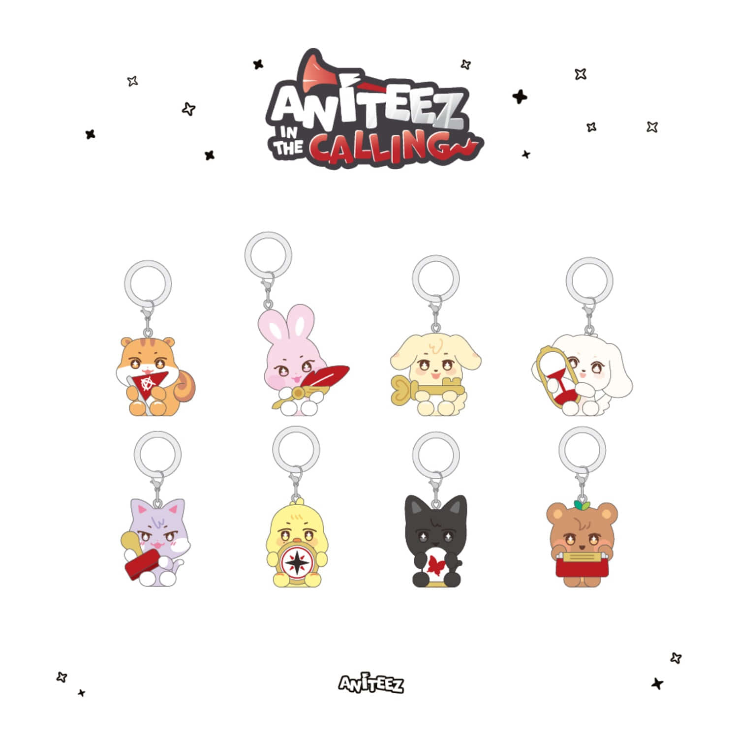[PRE-ORDER] ATEEZ - [ANITEEZ IN THE CALLING] RANDOM MARKING MASCOT CHARM ATEEZ  DKshop