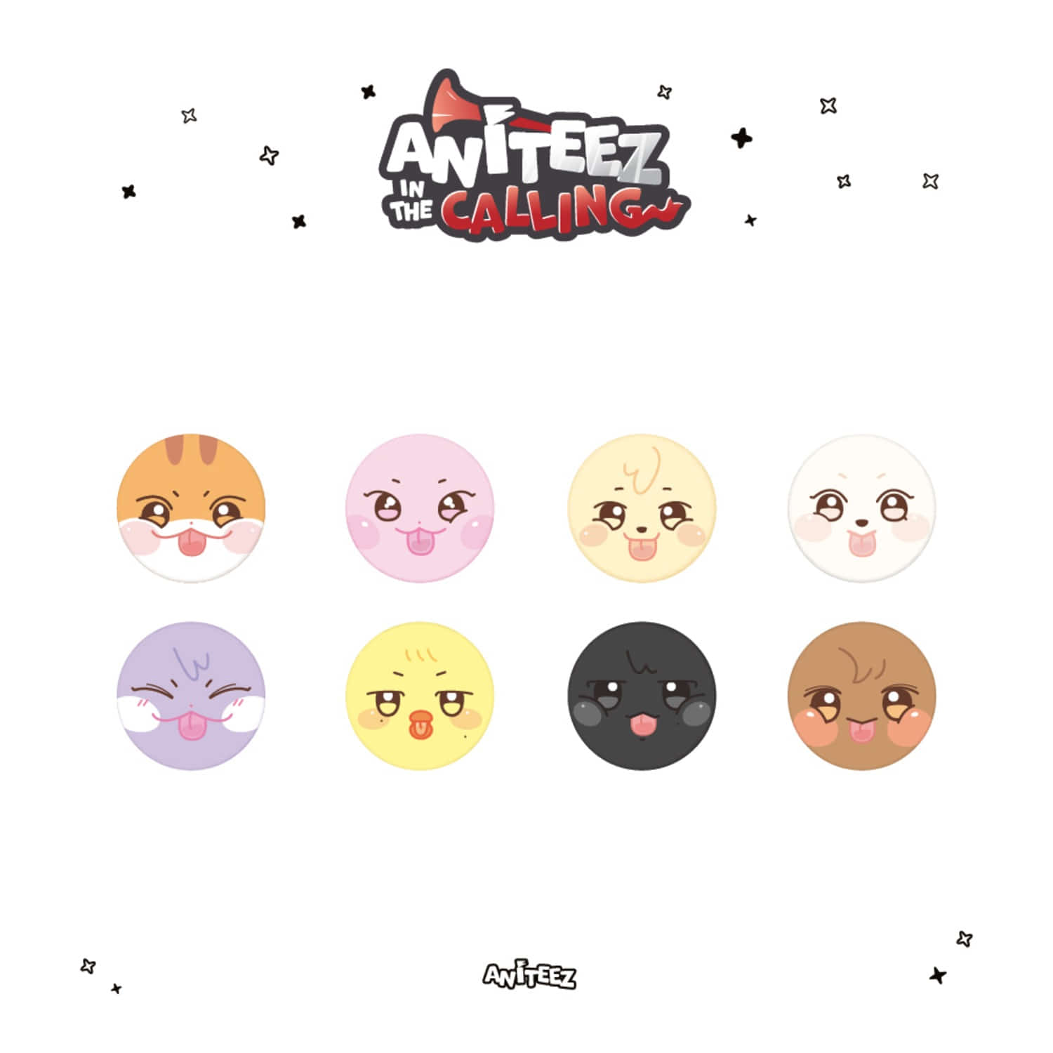 [PRE-ORDER] ATEEZ - [ANITEEZ IN THE CALLING] SOFT PIN BUTTON ATEEZ  DKshop