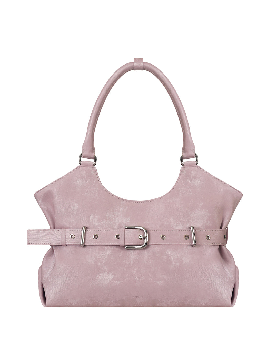 Stand oil 薄いピンク ベルト付きショルダーバッグ STAND OIL Lene Bag