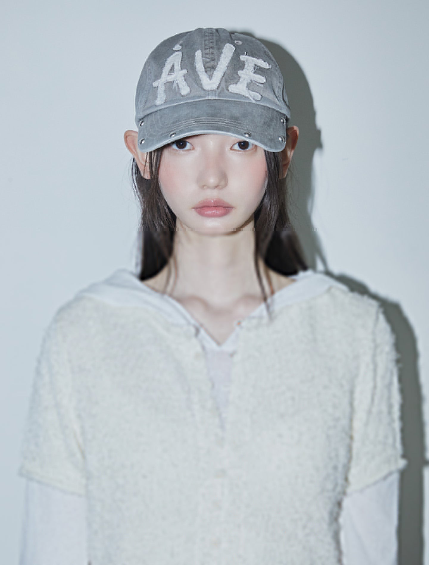 Avie muah Applique Vintage Rivet Ballcap Avie muah  DKshop