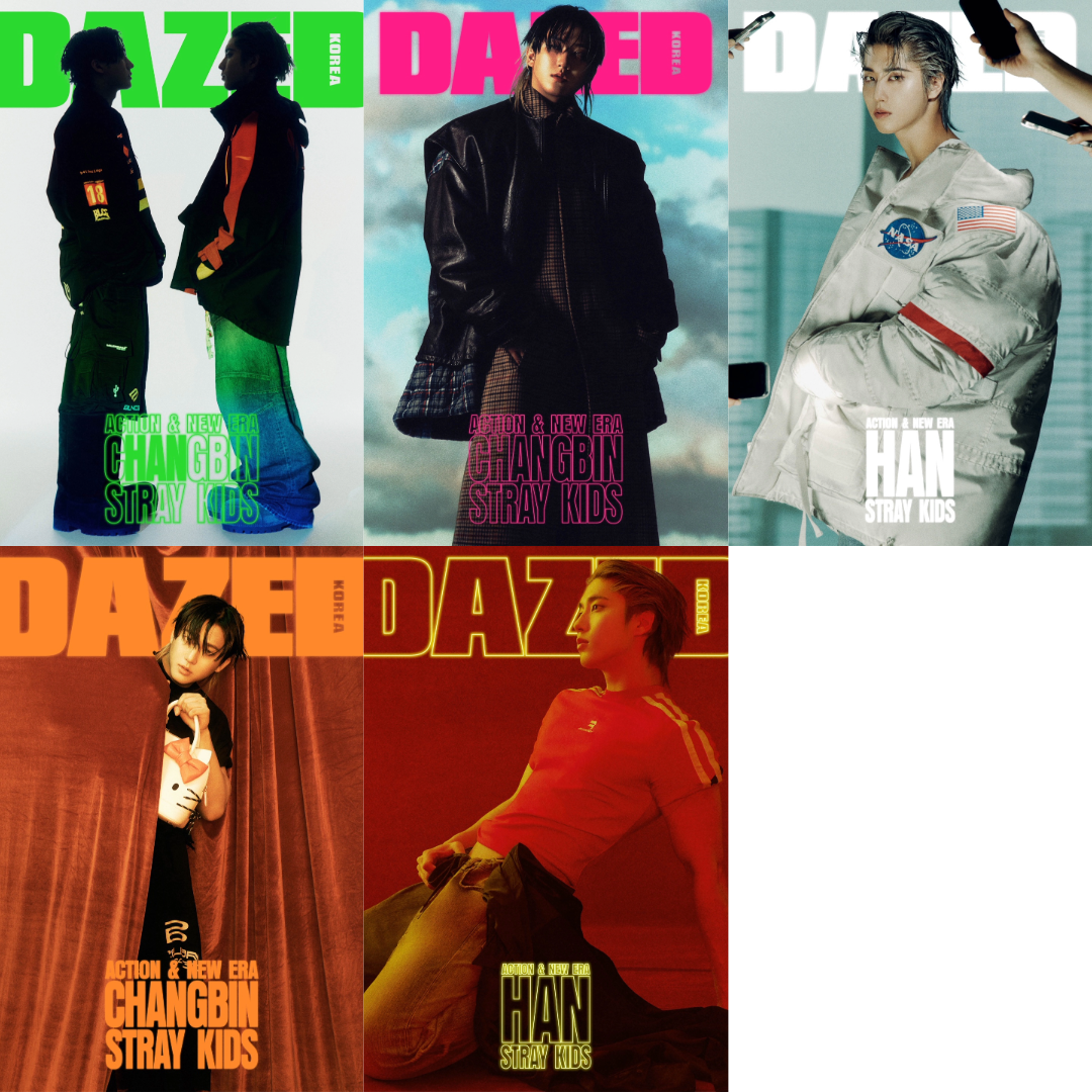 DAZED KOREA MAGAZINE 2025.02 (COVER : Stray Kids CHANGBIN & HAN)