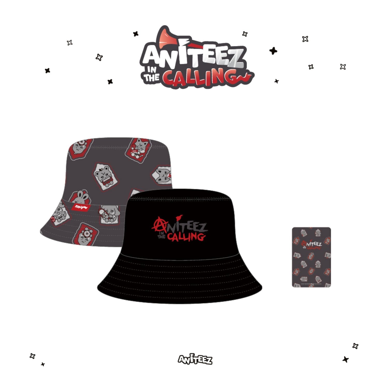 [PRE-ORDER] ATEEZ - [ANITEEZ IN THE CALLING] REVERSIBLE BUCKET HAT ATEEZ  DKshop
