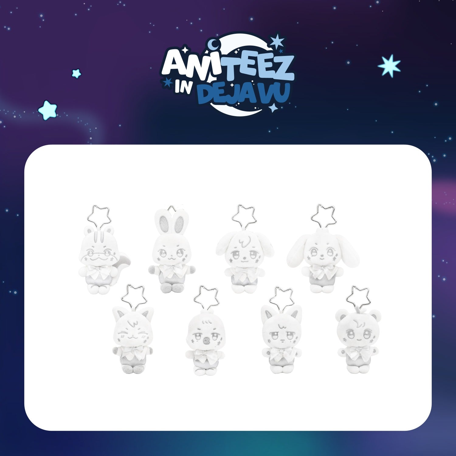 [PRE-ORDER] ATEEZ - [ANITEEZ IN DEJAVU] SILVER ANITEEZ PLUSH KEYRING ATEEZ  DKshop
