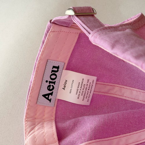 aEioU Logo Cap Pink Syrup Aeiou  DKshop