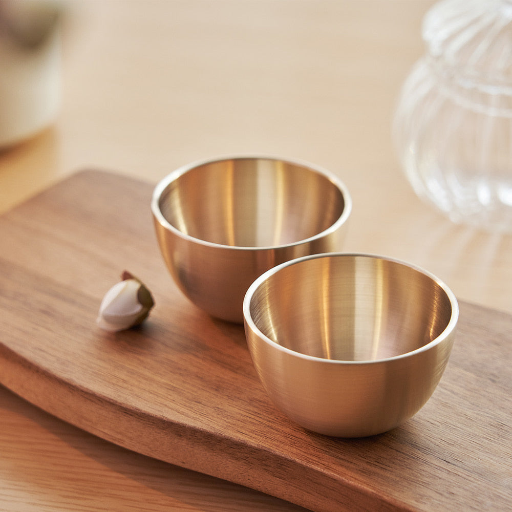 NOBBAN Bangjja Yugi Bronze Soju glass set for 2 people NOBBAN  DKshop