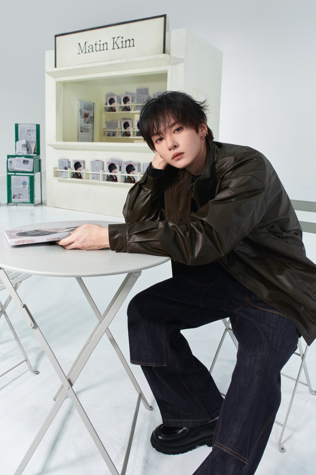 [Matin Kim X LEE KNOW] WAXED HIGH NECK JUMPER Matin Kim  DKshop