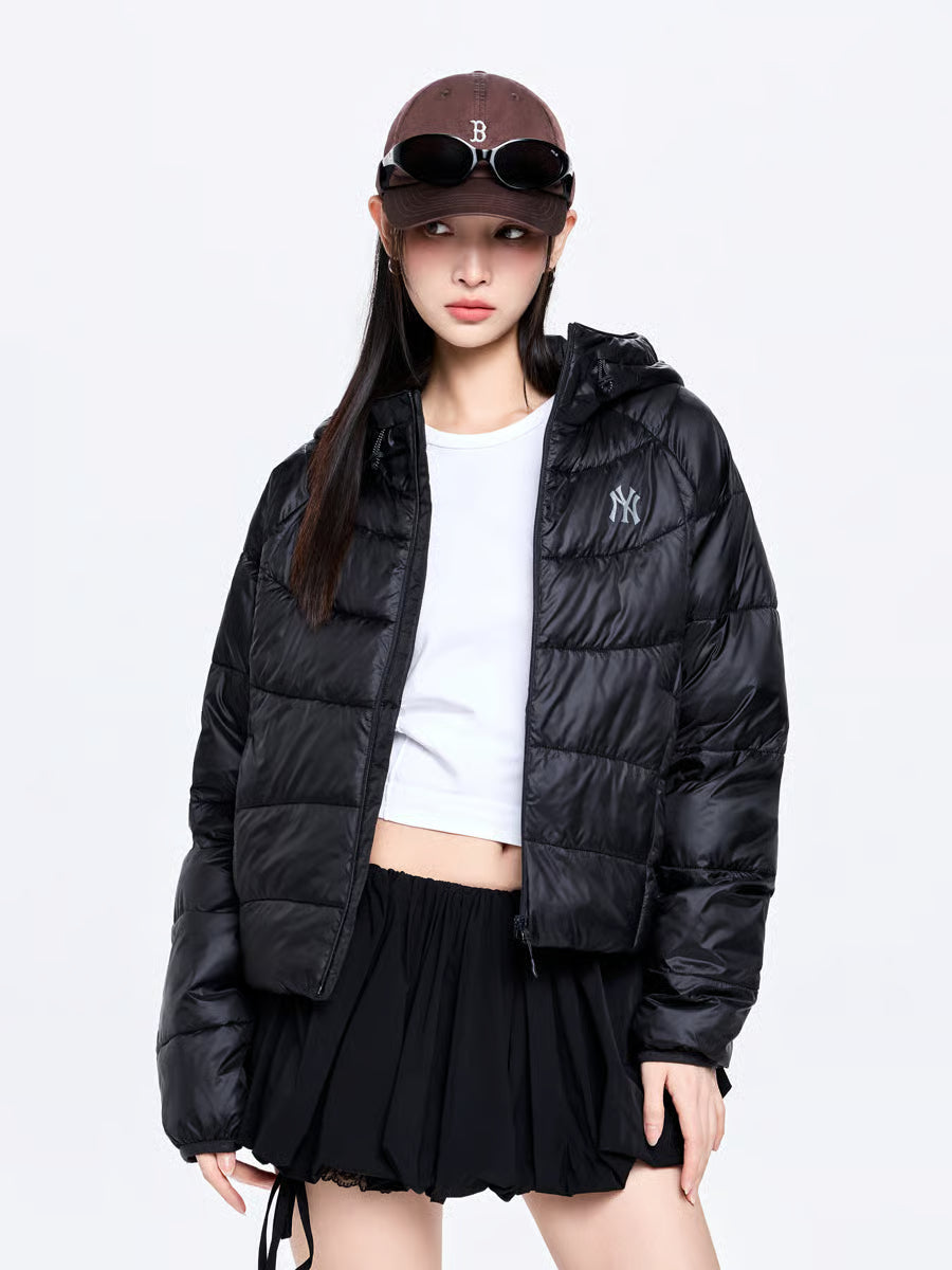 [MLB] Women's LA Dodgers Lightweight Hooded Curve Puffer Jacket (Karina Wear) New Balance  DKshop