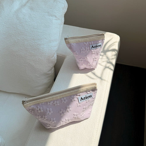 Aeiou Basic Pouch (L size) Jelly Flower Pink Aeiou  DKshop