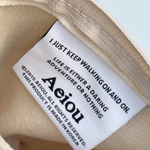 Aeiou Basic Pouch (L size) Cherry Blossom Check Aeiou  DKshop