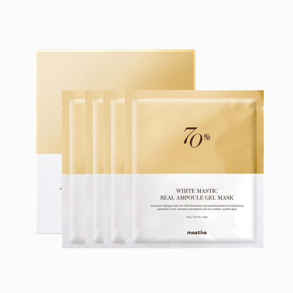 Mastic White Mastic Real Ampoule Gel Mask (4sheet) Mastic  DKshop