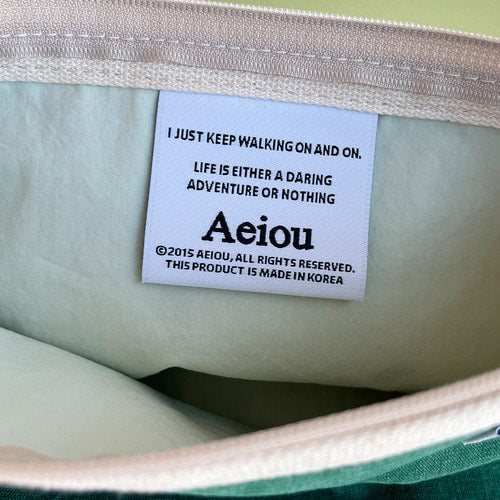 Aeiou Basic Pouch (L size) Rainy Forest Aeiou  DKshop