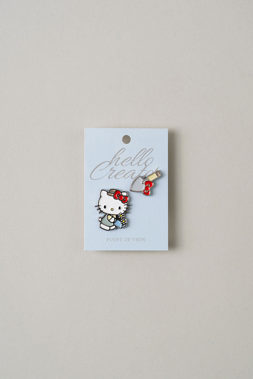 [POV X Hello Kitty] Pin Badge 9 types POINT OF VIEW  DKshop