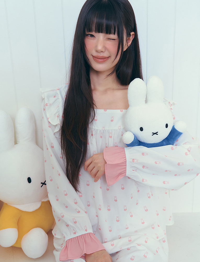 [Judy N X MIFFY] Miffy Creamy Women's Long Sleeve Pajama Set Judy N  DKshop