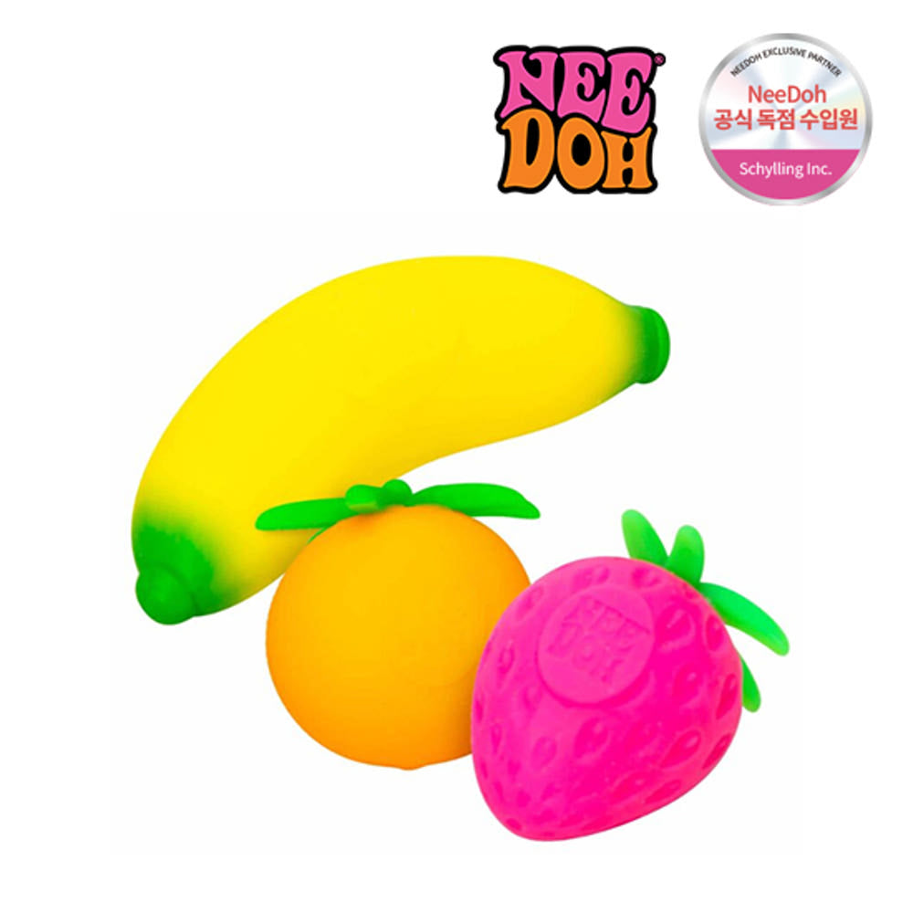 Needoh Fruit Stress Ball 3ea Needoh  DKshop