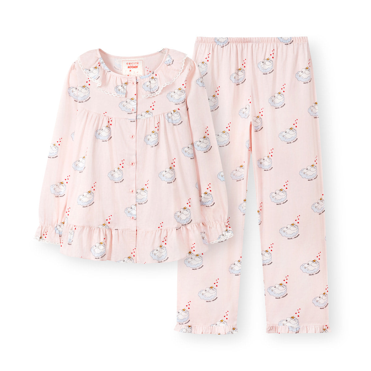ORSITÉ F012 COTTON CANDY MOOMIN PAJAMA SET (Hearts2Hearts Wear) ORSITÉ  DKshop