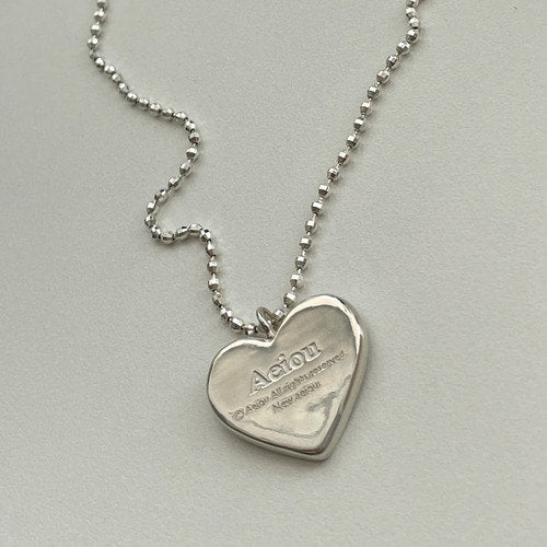 Aeiou Cute Heart 20mm (sliver necklace) Aeiou  DKshop