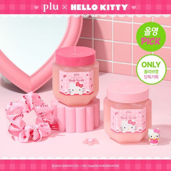 [plu X HELLO KITTY EDITION] PERFUME BODY SCRUB plu  DKshop