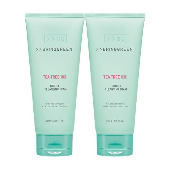 BRINGGREEN Tea Tree Cica Trouble Cleansing Foam 200mL 1+1