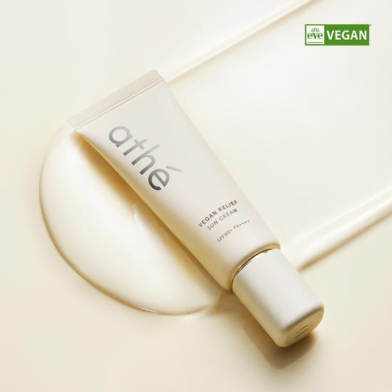 [Limited Edition] athe Vegan Relief Sunscream 50ml (+35ml + Refillable Cushion Case + Sticker Gift) athe  DKshop