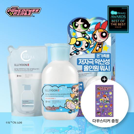 ILLIYOON CERAMIDE ATO 6.0 TOP TO TOE WASH 500ml*2 (+STICKER)