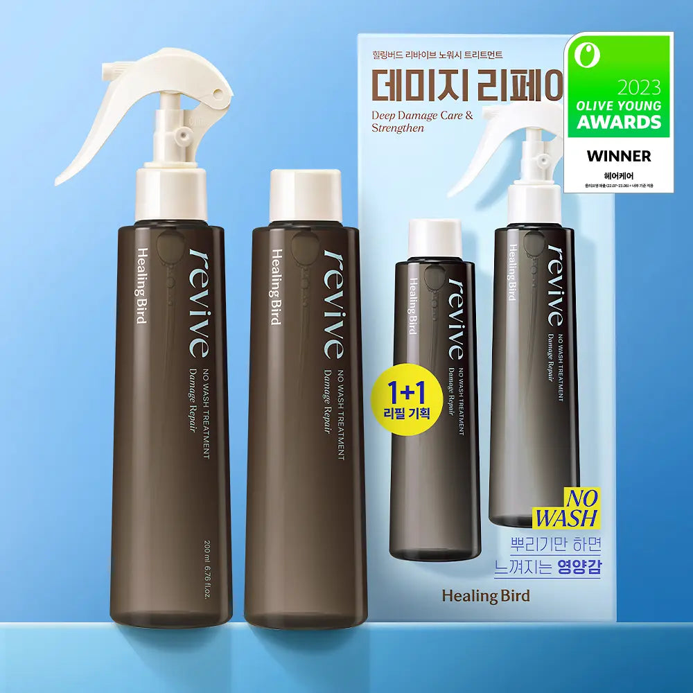 Healing Bird revive NO WASH TREATMENT Damage Repair 200ml (1+1) Healing Bird  DKshop