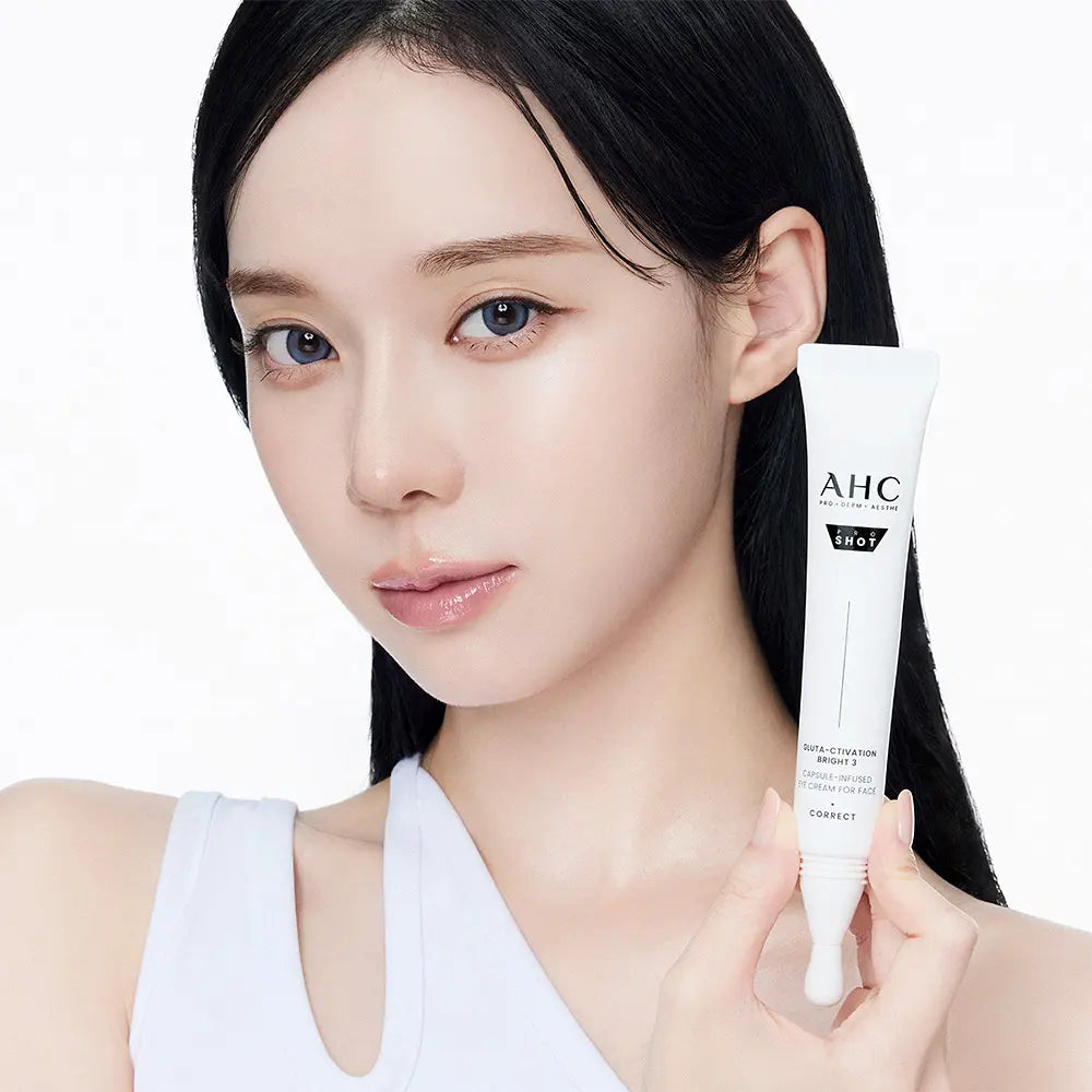 AHC PRO SHOT GLUTA-CTIVATION BRIGHT 3 EYE CREAM FOR FACE (+Serum 10ml) AHC  DKshop