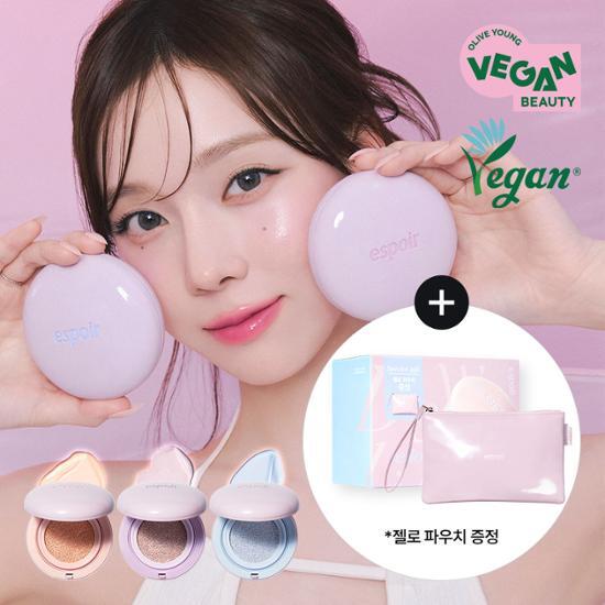 Espoir Dewlike Jello Tone Up Cushion (+Pouch)