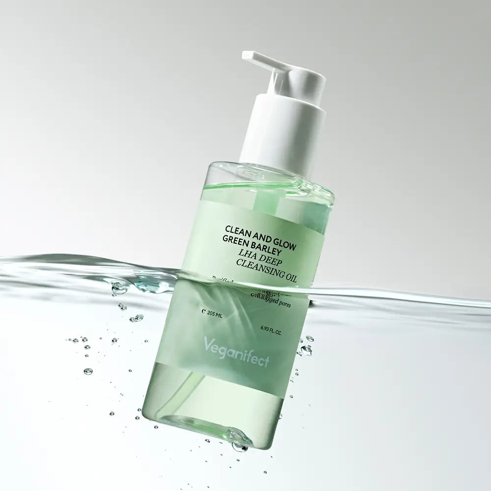 VEGANIFECT CLEAN AND GLOW GREEN BARLEY LHA DEEP CLEANSING OIL 205ml VEGANIFECT  DKshop