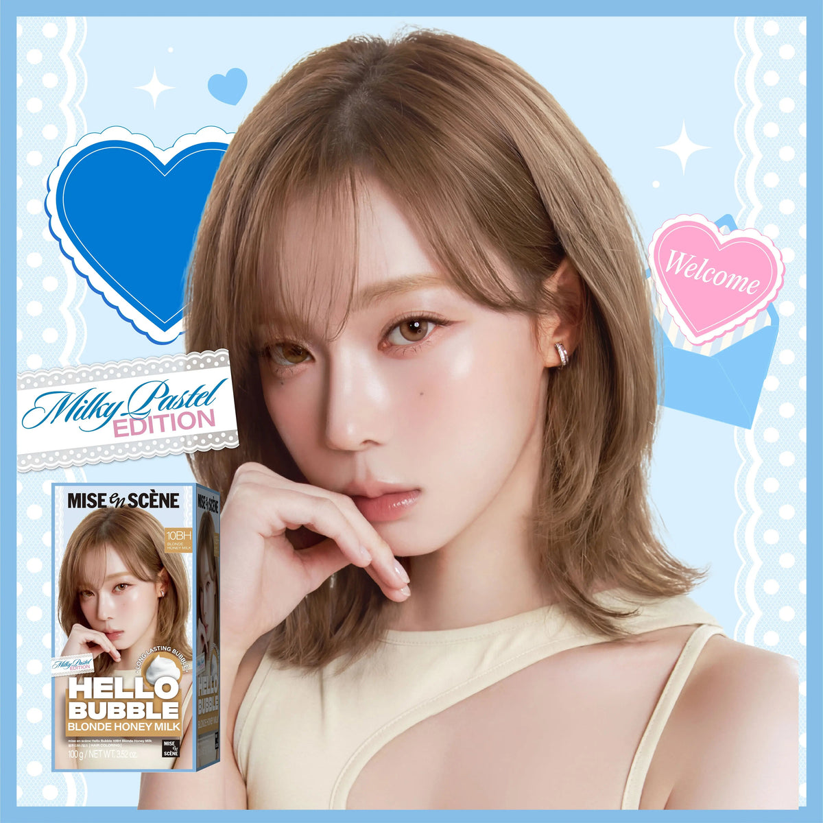 [aespa Pick] Mise-En-Scene New Hello Bubble Foam Color Hair Dye (22 Colors) Mise-En-Scene  DKshop