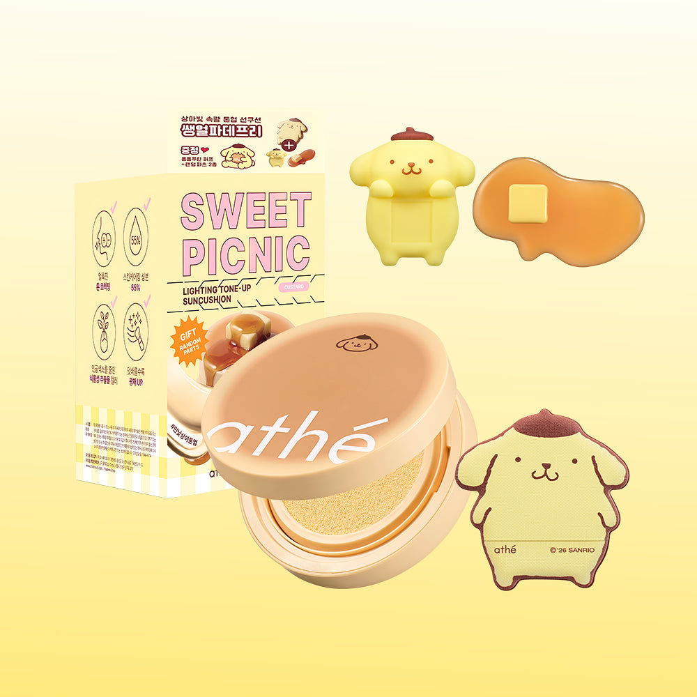 [athe X POMPOMPURIN] Tone-Up Sun Cushion athe  DKshop