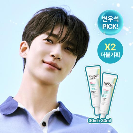 [BYEON WOO SEOK Pick] PHYSIOGEL RED SOOTHING CICA PORE SUNSCREEN 30ml (+30ml)