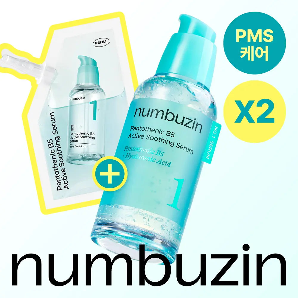 numbuzin No.1 Pantothenic B5 Active Soothing Serum 50ml (+Refill 50ml) numbuzin  DKshop