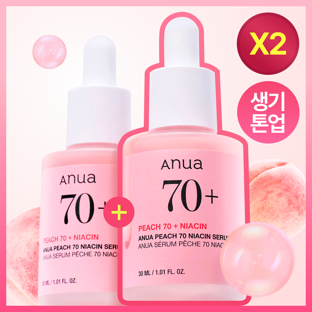 Anua PEACH 70 NIACIN SERUM 30ml (1+1) Anua  DKshop