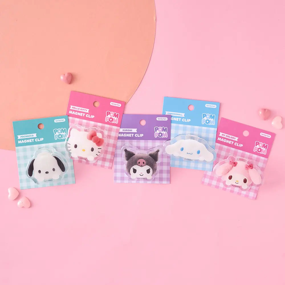 10X10 Sanrio Pom Pom Magnet Clip 10X10  DKshop