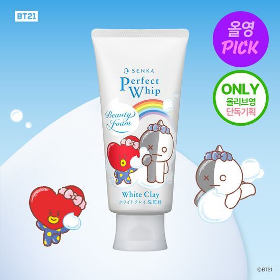 [SENKA X BT21] Perfect Whip White Clay 120g