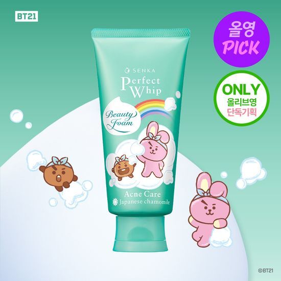 [SENKA X BT21] Perfect Whip Acne Care 100g