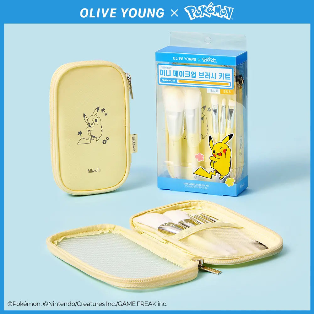 [Fillimilli X Pokémon] Mini Make Up Brush Kit 5ea fillimilli  DKshop