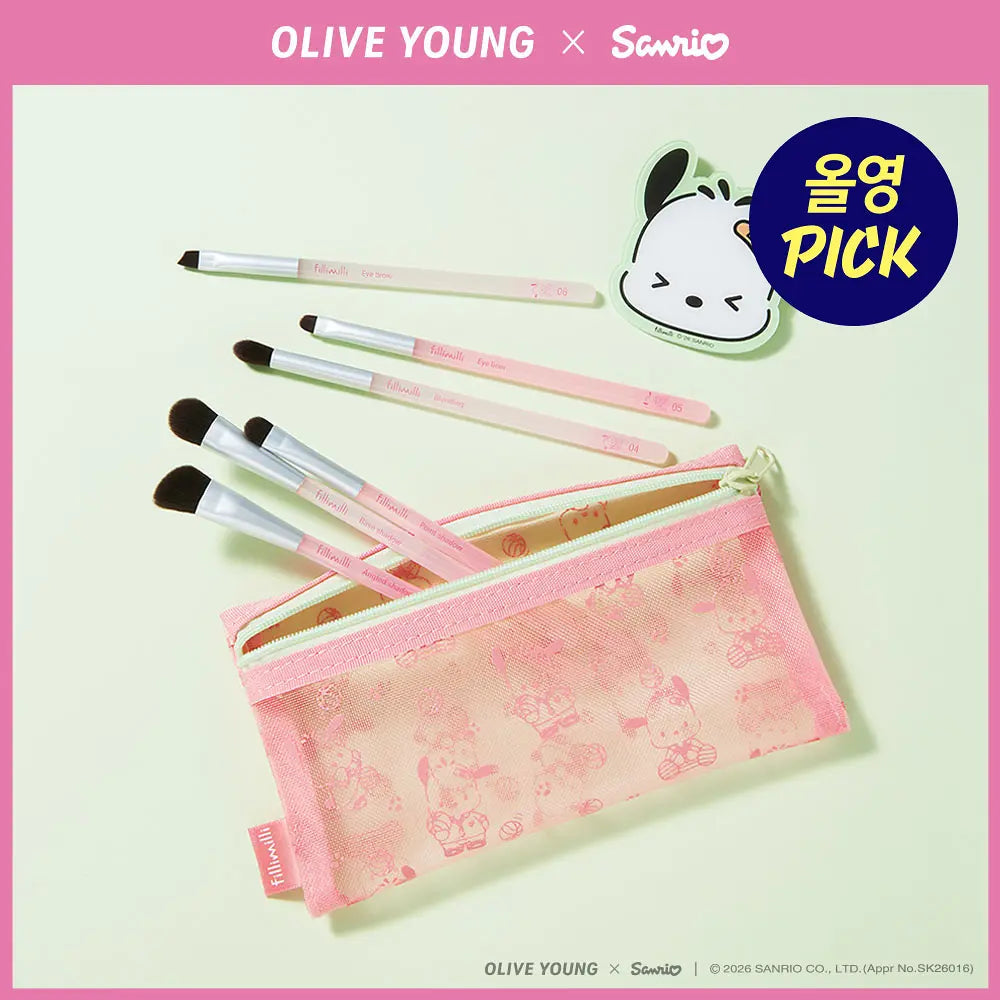 [Fillimilli X Sanrio] Mini Make Up Brush Kit 6ea fillimilli  DKshop