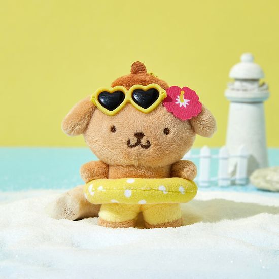 Olive Young x Sanrio] 10X10 Sanrio Character Tanning Doll Keyring