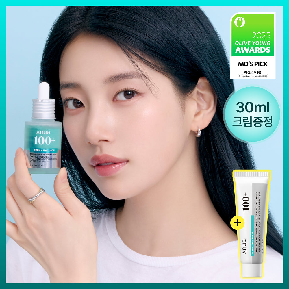 Anua PDRN HYALURONIC ACID CAPSULE 100 SERUM 30ml (+CREAM 30ml) Anua  DKshop