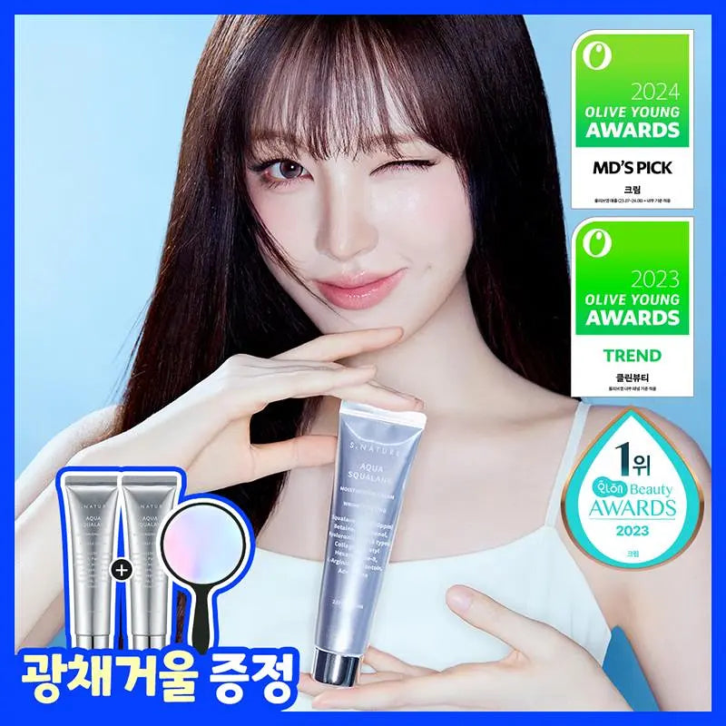 [LIZ Pick] S.NATURE AQUA SQUALANE MOISTURIZING CREAM 60ml (1+1) S.NATURE  DKshop