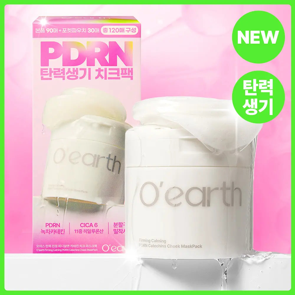 [O'earth X Buru Buru Dog] Firming Calming PDRN Catechins Cheek Mask Pack 90 + 30 Pads O'earth  DKshop