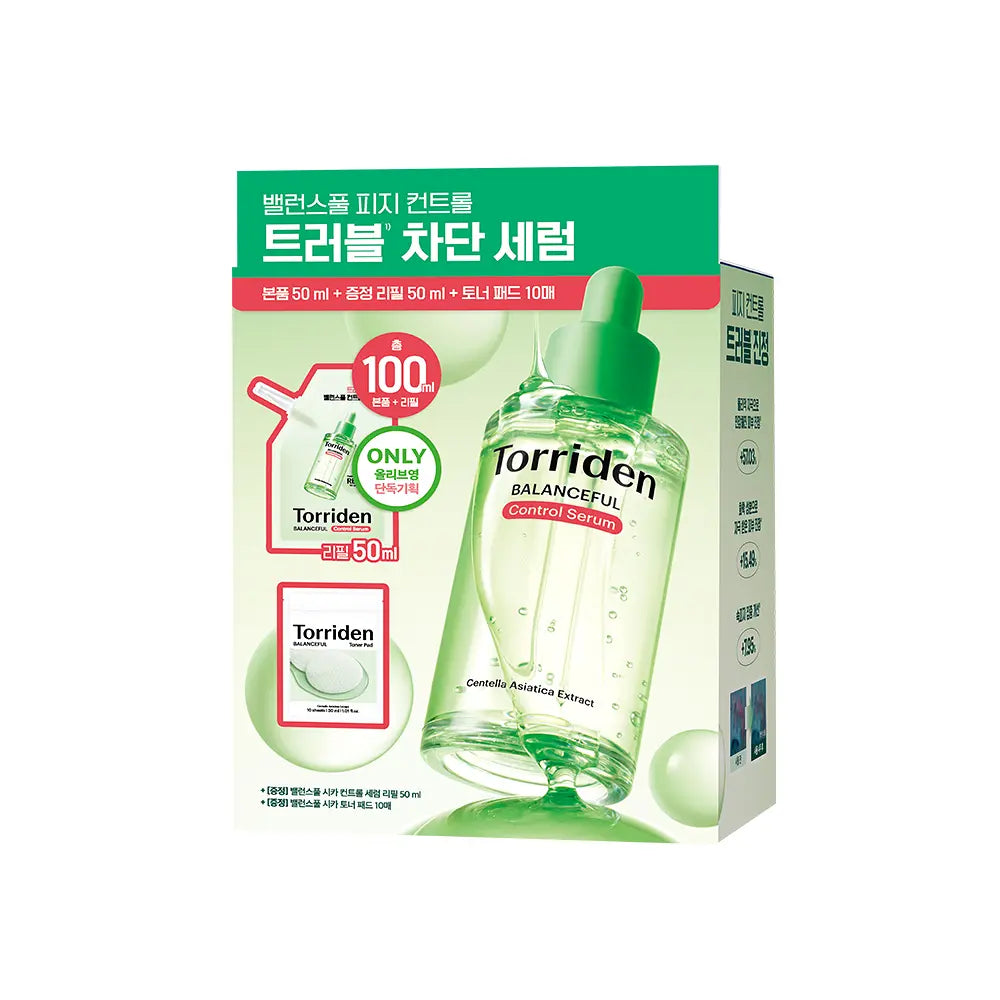 [CORTIS PICK] Torriden Balanceful Control Serum 50ml + Refill 50ml + Toner Pad 10 sheets Torriden  DKshop