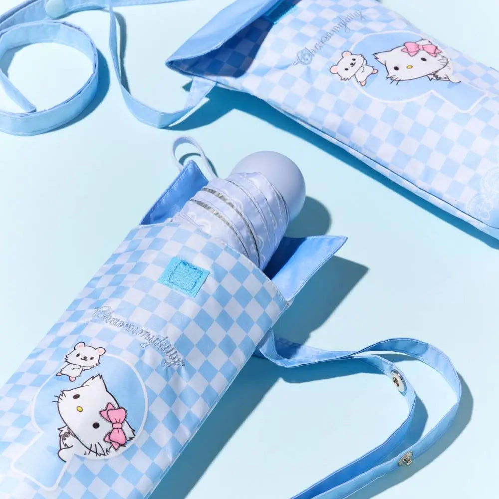 [Fillimilli X CHARMMYKITTY] 3 Accessories (Multi Pouch / UV Protection 3-Fold Umbrella / Picnic Mat & Pouch) fillimilli  DKshop